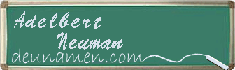 Adelbert Neuman Visitenkarte